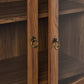 Modway Tessa Arched 71’’ Tall Storage Display Cabinet in Walnut Wood Grain MDY-EEI-6638-WAL