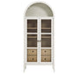 Modway Nolan Modern Farmhouse 71’’ Tall Arched Storage Display Cabinet in White Oak Wood Grain MDY-EEI-6639-WHI-OAK