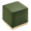 Tilden 17’ Square Performance Velvet Upholstered Ottoman - No Shipping Charges MDY-EEI-6640-ALA-NAT