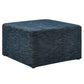 Callum Large 28’ Square Woven Heathered Fabric Upholstered Ottoman - No Shipping Charges MDY-EEI-6642-HEA