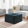 Callum Large 28’ Square Woven Heathered Fabric Upholstered Ottoman - No Shipping Charges MDY-EEI-6642-HEA