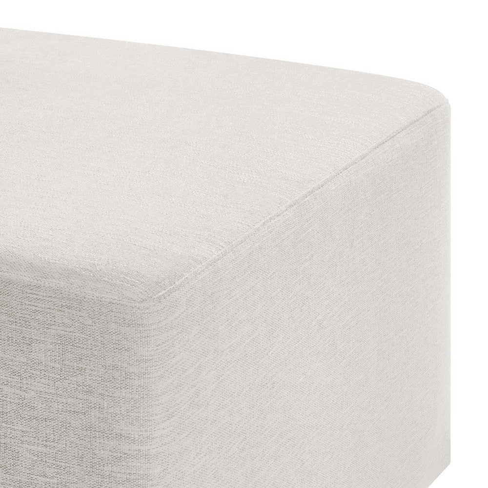 Callum Large 28’ Square Woven Heathered Fabric Upholstered Ottoman - No Shipping Charges MDY-EEI-6642-HEA