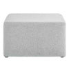 Callum Large 28’ Square Woven Heathered Fabric Upholstered Ottoman - No Shipping Charges MDY-EEI-6642-HEA