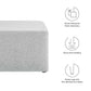 Callum Large 28’ Square Woven Heathered Fabric Upholstered Ottoman - No Shipping Charges MDY-EEI-6642-HEA