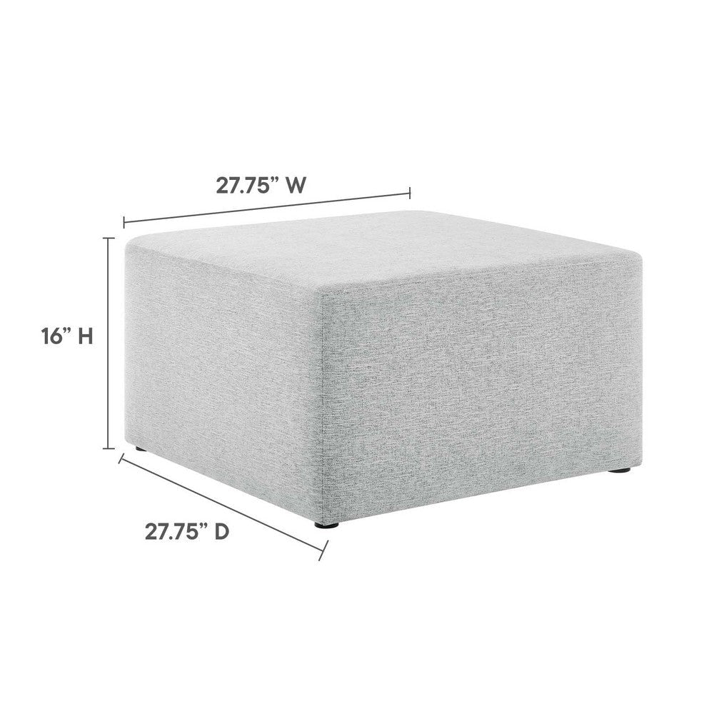 Callum Large 28’ Square Woven Heathered Fabric Upholstered Ottoman - No Shipping Charges MDY-EEI-6642-HEA