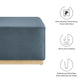 Tilden Large 28’ Square Performance Velvet Upholstered Ottoman - No Shipping Charges MDY-EEI-6643-ALA-NAT