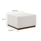 Tilden Large 28’ Square Boucle Upholstered Ottoman - No Shipping Charges MDY-EEI-6644-CLO-WAL