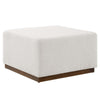 Tilden Large 28’ Square Boucle Upholstered Ottoman - No Shipping Charges MDY-EEI-6644-CLO-WAL