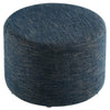 Callum Large 23’ Round Woven Heathered Fabric Upholstered Ottoman - No Shipping Charges MDY-EEI-6645-HEA