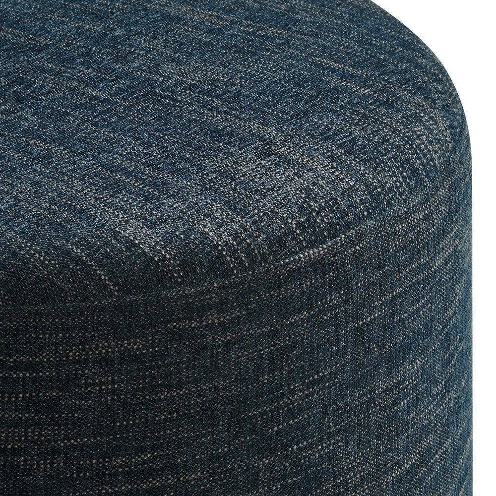 Callum Large 23’ Round Woven Heathered Fabric Upholstered Ottoman - No Shipping Charges MDY-EEI-6645-HEA