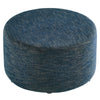 Callum Large 29’ Round Woven Heathered Fabric Upholstered Ottoman - No Shipping Charges MDY-EEI-6647-HEA