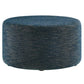 Callum Large 29’ Round Woven Heathered Fabric Upholstered Ottoman - No Shipping Charges MDY-EEI-6647-HEA