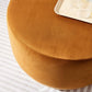 Tilden Large 29’ Round Performance Velvet Upholstered Ottoman - No Shipping Charges MDY-EEI-6648-ALA-NAT