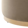 Tilden Large 29’ Round Performance Velvet Upholstered Ottoman - No Shipping Charges MDY-EEI-6648-ALA-NAT