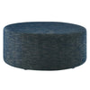 Callum Large 38’ Round Woven Heathered Fabric Upholstered Ottoman - No Shipping Charges MDY-EEI-6649-HEA