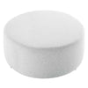 Modway Callum 38 Inch Round Ottoman in Heathered Weave Light Gray - Heathered Woven Fabric - Versatile Upholstered Coffee Table