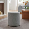 Callum 16’ Round Woven Heathered Fabric Upholstered Ottoman - No Shipping Charges MDY-EEI-6651-HEA