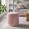 Tilden 16’ Round Sherpa Upholstered Ottoman - No Shipping Charges MDY-EEI-6653-BLO-NAT