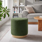 Tilden 16’ Round Sherpa Upholstered Ottoman - No Shipping Charges MDY-EEI-6653-BLO-NAT