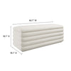 Mezzo Boucle Upholstered Storage Bench - No Shipping Charges MDY-EEI-6665-CLO