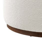 Tilden Large 38’ Round Boucle Upholstered Upholstered Ottoman - No Shipping Charges MDY-EEI-6682-CLO-WAL