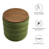 Mezzo Round Performance Velvet Storage Ottoman - No Shipping Charges MDY-EEI-6684-MOG