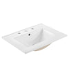 Modway Chaucer 24” Bathroom Vanity in Oak White with Ceramic Sink Basin 24 Inches MDY-EEI-6693-OAK-WHI