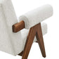 Modway Lyra Living Room Modern Accent Lounge Chair with Boucle Fabric in Ivory-Set of 2 MDY-EEI-6703-IVO