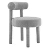 Modway Toulouse Boucle Fabric Upholstered Accent Dining Chair in Light Gray-Set of 2 MDY-EEI-6705-LGR