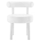 Modway Toulouse Performance Velvet Upholstered Accent Dining Chair in White with Stain-Resistant Upholstery-Set of 2 MDY-EEI-6706-WHI