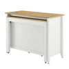 Farmstead Kitchen Island - No Shipping Charges MDY-EEI-6728-OAK-WHI