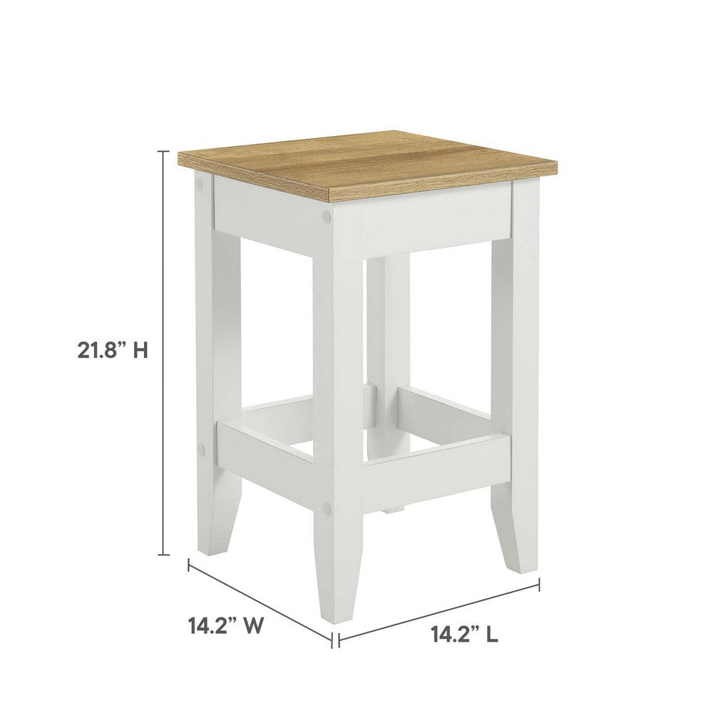 Sunbrook Kitchen Stool - No Shipping Charges MDY-EEI-6729-OAK-WHI