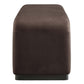 Modway Koda 60’’ Performance Velvet Waterfall Long Bench in Black Chocolate Brown 60Inches MDY-EEI-6734-BLK-CHB