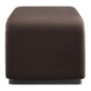 Modway EEI-6735-BLK-CHB Koda Performance Velvet Waterfall Ottoman Black Chocolate Brown MDY-EEI-6735-BLK-CHB