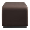 Modway EEI-6735-BLK-CHB Koda Performance Velvet Waterfall Ottoman Black Chocolate Brown MDY-EEI-6735-BLK-CHB