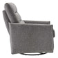 Modway Etta Upholstered Fabric Lounge Chair in Light Gray with Swivel Base MDY-EEI-6738-GRY