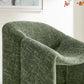 Modway Vivi Chenille Upholstered Accent Basil-Plush Comfy Armchair Ideal as a Modern Barrel Lounge Reading Chair for Living Room Bedroom