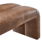 Modway Dax 50.5’’ Faux Leather Accent Brown-Versatile Ottoman Ideal as an End of Bed Hallway Sitting Cozy Modern Entryway Bench