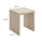 Mirella Faux Travertine Side Table - No Shipping Charges MDY-EEI-6772-TRA