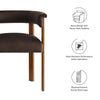 Modway Imogen Dining Chairs Chocolate Brown Deep Brown MDY-EEI-6775-CHB-DBR