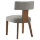 Modway Nalani Dining Chairs Heathered Weave Wheat Deep Brown MDY-EEI-6777-HEW-DBR