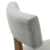 Modway Nalani Dining Chairs Heathered Weave Wheat Deep Brown MDY-EEI-6777-HEW-DBR