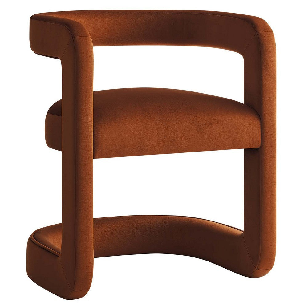 Modway Winslow Chair, Rust