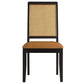 Modway Arlo Dining Chairs Black Natural Tan MDY-EEI-6802-BLK-NAT-TAN