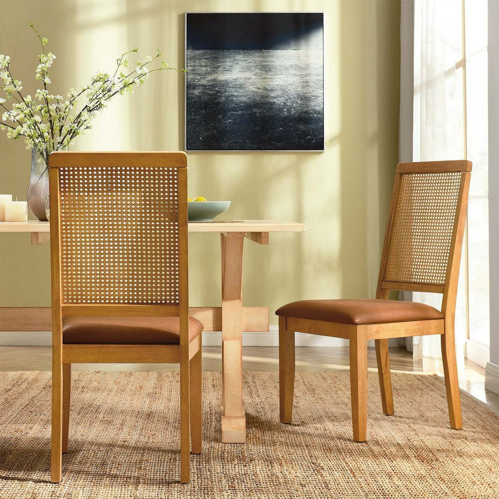 Modway Arlo Dining Chairs Natural Natural Tan MDY-EEI-6802-NAT-NAT-TAN