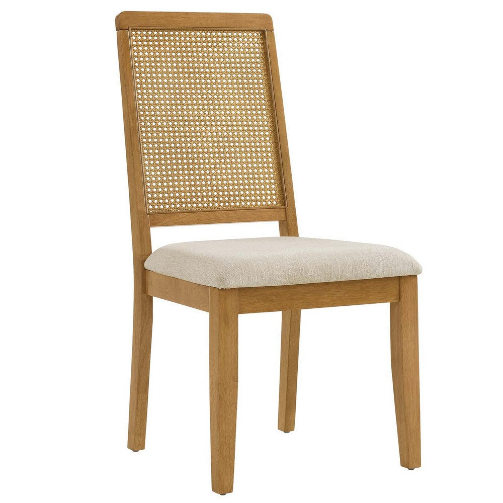 Modway Arlo Dining Chairs Natural Natural Heathered Weave Light Beige MDY-EEI-6803-NAT-NAT-HLB