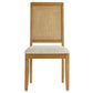 Modway Arlo Dining Chairs Natural Natural Heathered Weave Light Beige MDY-EEI-6803-NAT-NAT-HLB