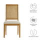 Modway Arlo Dining Chairs Natural Natural Heathered Weave Light Beige MDY-EEI-6803-NAT-NAT-HLB