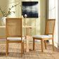 Modway Arlo Dining Chairs Natural Natural Heathered Weave Light Beige MDY-EEI-6803-NAT-NAT-HLB