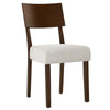 Modway Pax Dining Chairs Walnut Heathered Weave Ivory MDY-EEI-6804-WAL-HEI